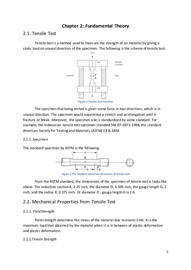 Tensile lab report tensile test lab report uthm